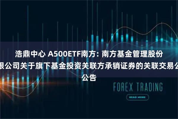 浩鼎中心 A500ETF南方: 南方基金管理股份有限公司关于旗下基金投资关联方承销证券的关联交易公告